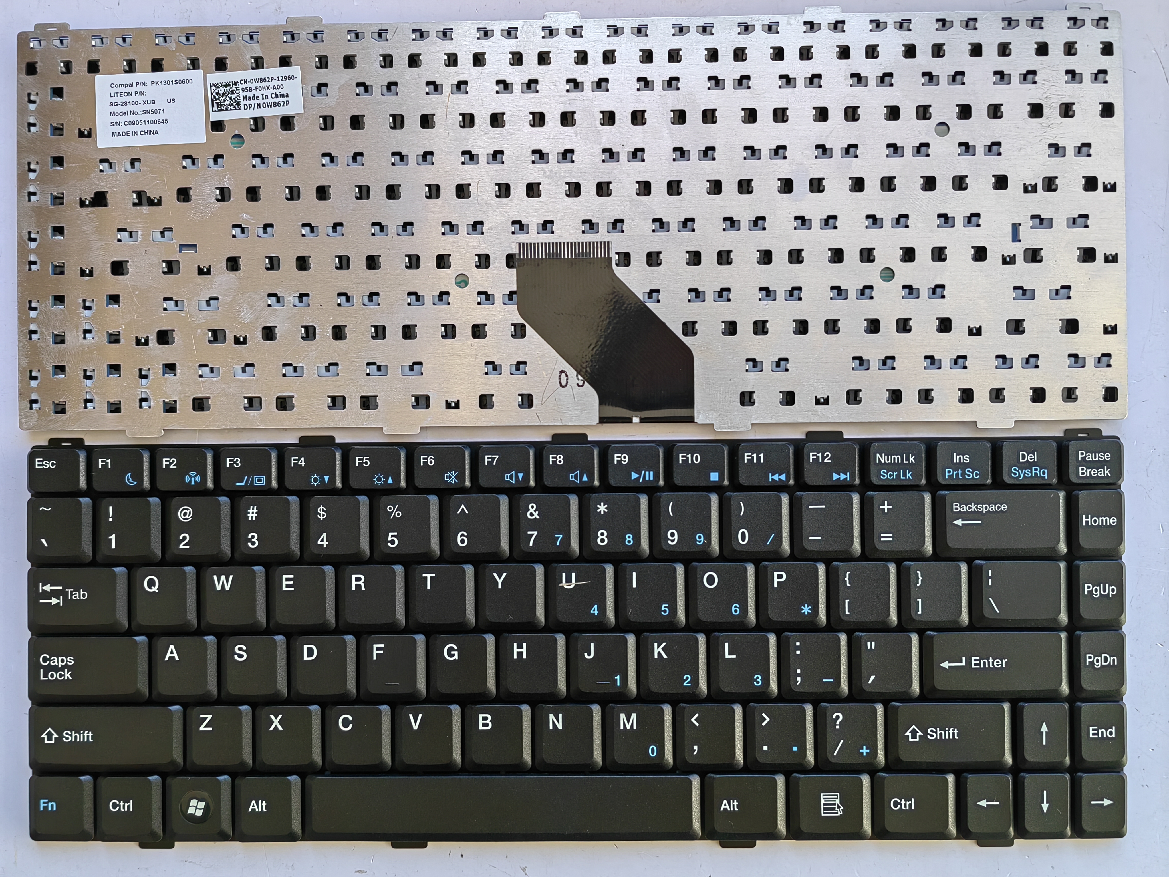 Picture of New Replacement Laptop Keyboard For ASUS ASUS Z96/BenQ R55/DELL 1425 BLACK US Layout